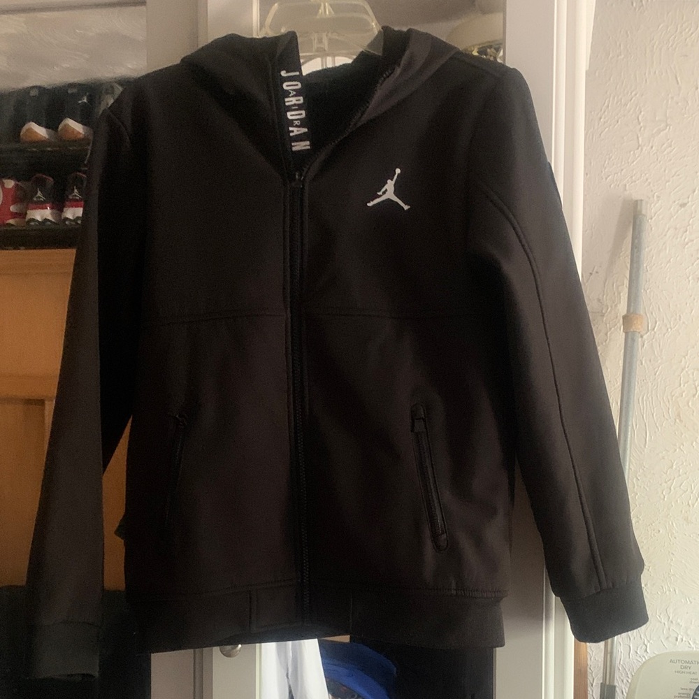 Jordan Kids Black Zip-Up Hoodie
